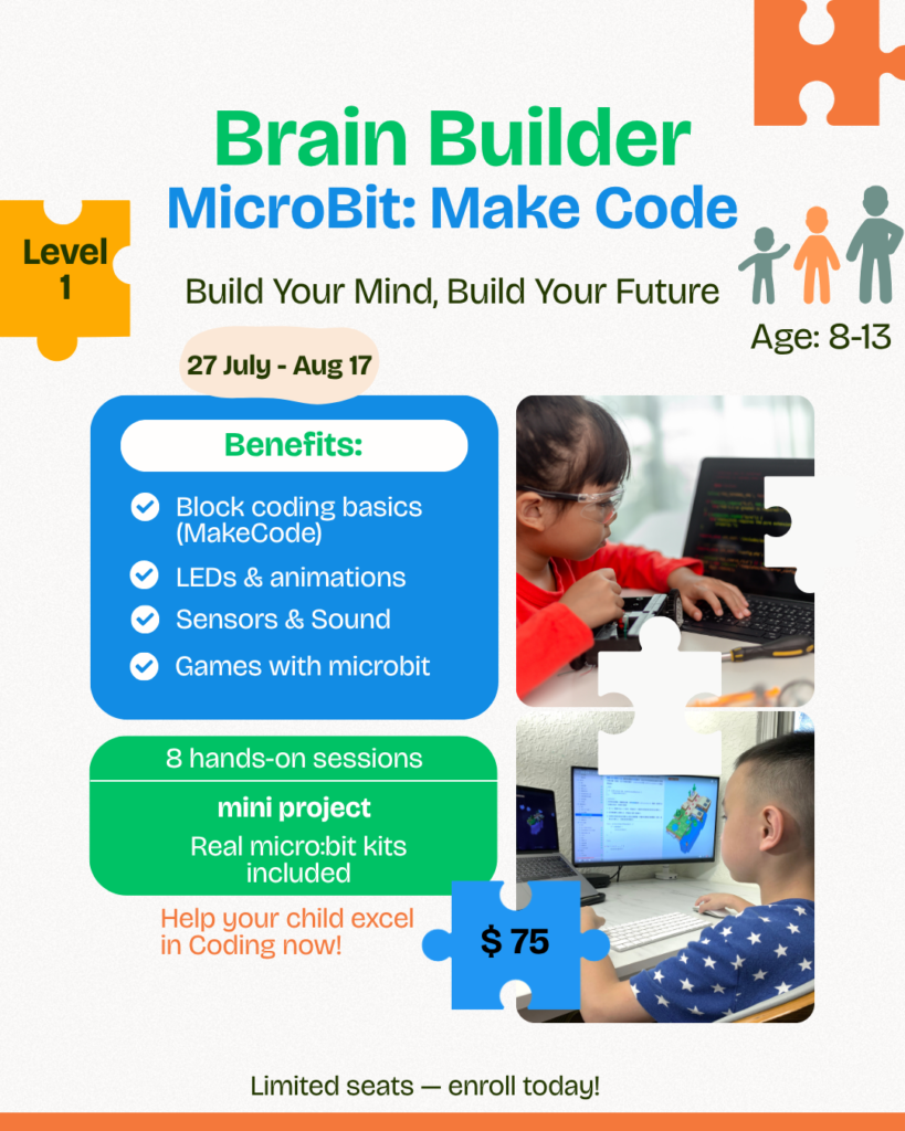 Brain Builder — MicroBit: Make Code, Level 1